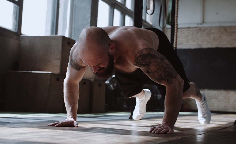 man in gym